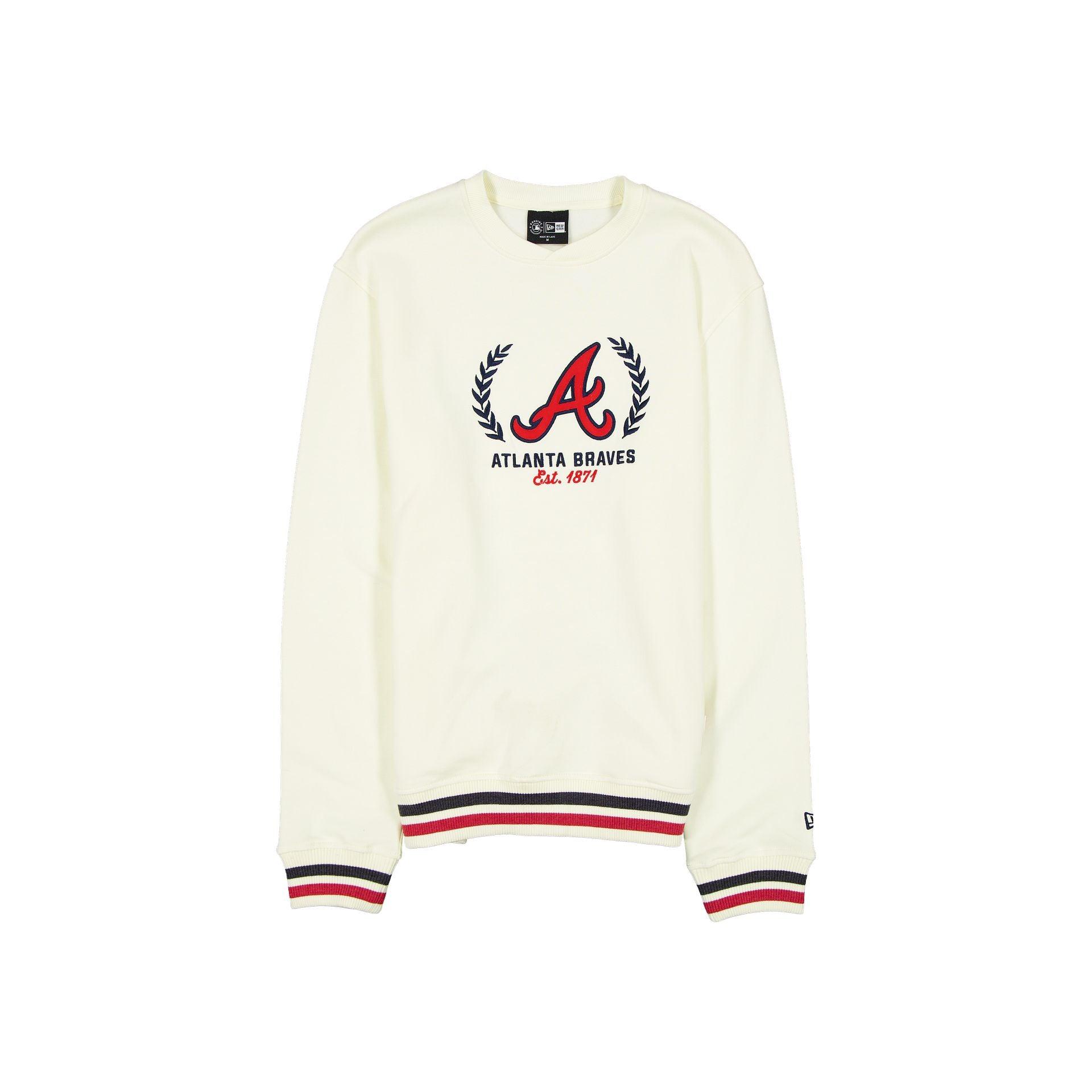 Los Angeles Dodgers Throwback Chrome White Crewneck Male Product Image