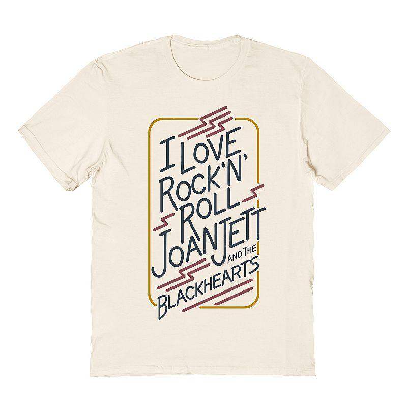 Men's Joan Jett & The Black Hearts I Love Rock N Roll Tee, Size: XL, Natural Product Image