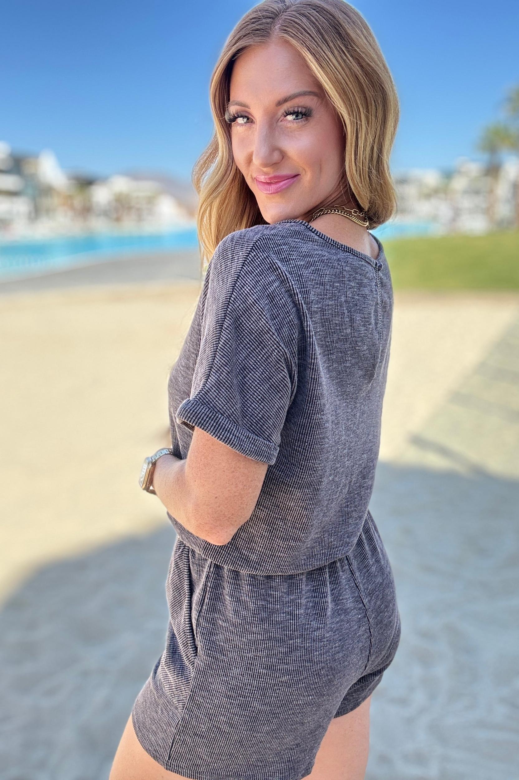 Callie High Rise Adjustable Button Cutoff Shorts (Online Exclusive) Product Image