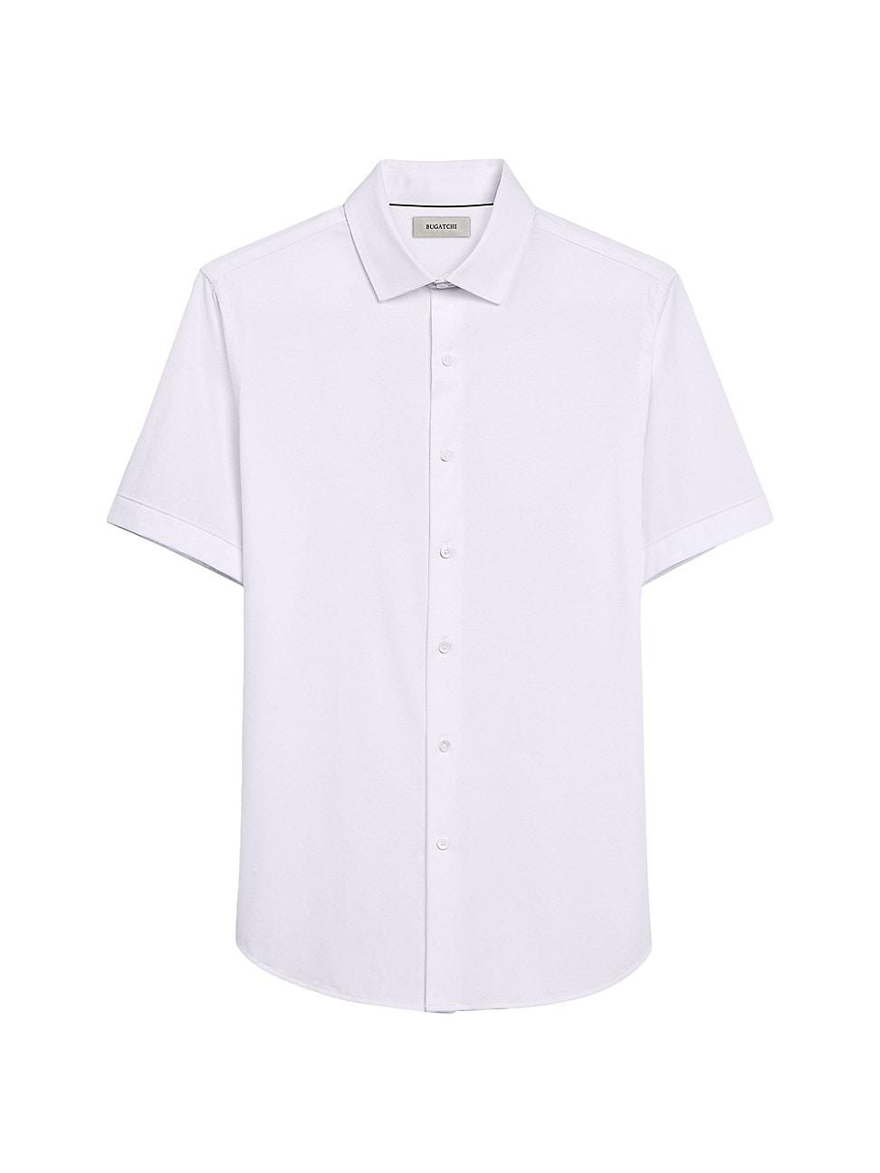 Mens Miles Stretch Cotton Button-Front Shirt Product Image