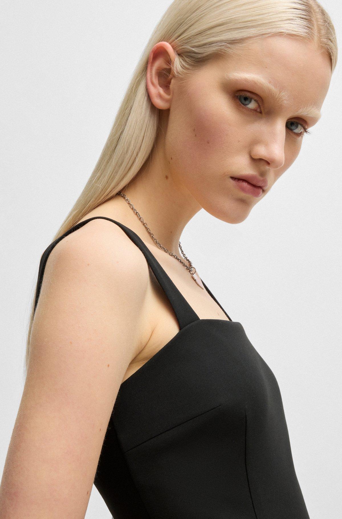 Bodycon dress with thick straps Product Image