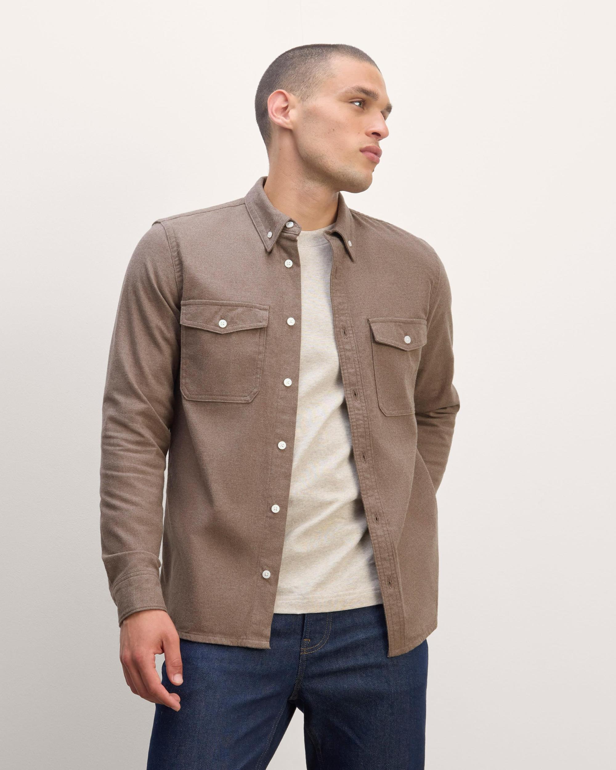 Mens Brushed Flannel Shirt by Everlane Product Image