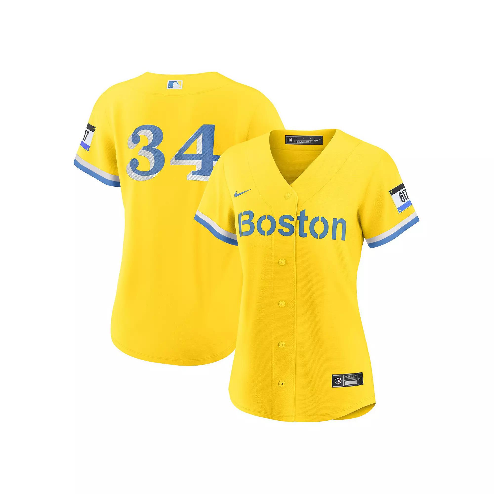 Women's Nike David Ortiz Gold Boston Red Sox City Connect Replica Player Jersey,  Product Image