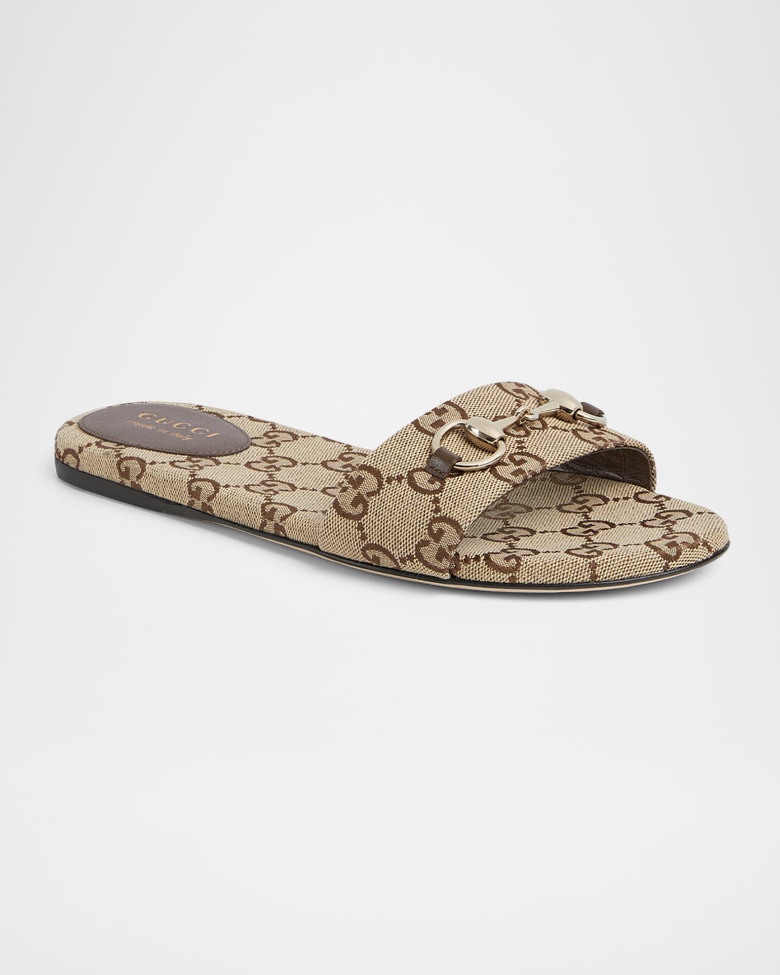 GG Canvas Siaga Slide Sandals Product Image