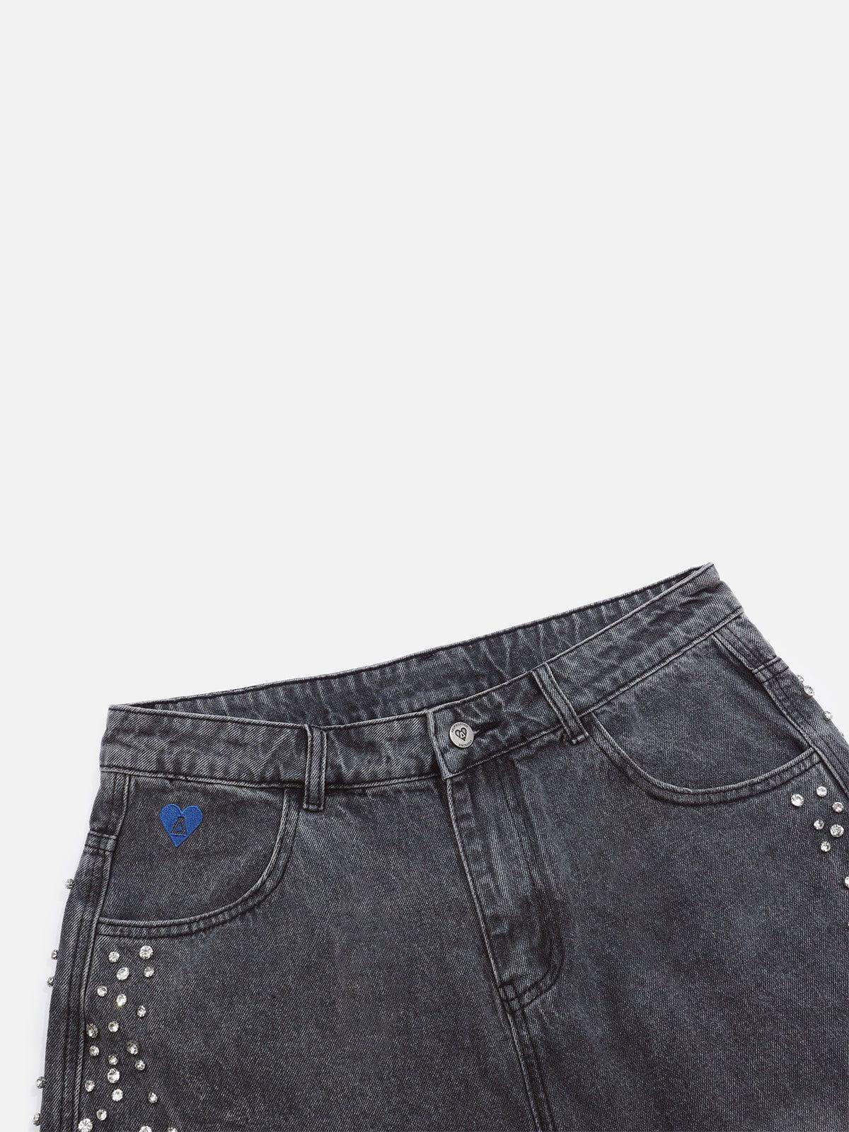 Aelfric Eden Rhinestone Baggy Jeans Product Image