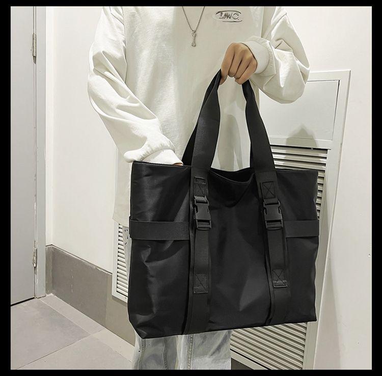Buckled Nylon Tote Bag Product Image