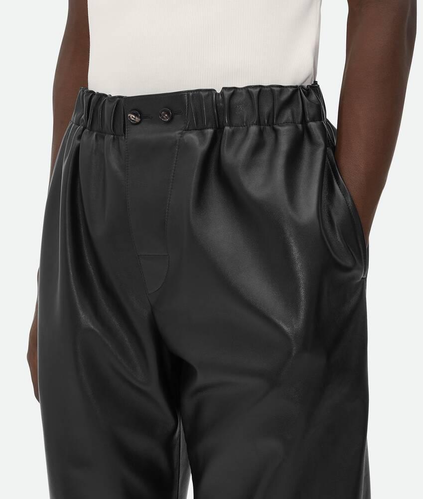 Men's Leather Trousers in Black Product Image