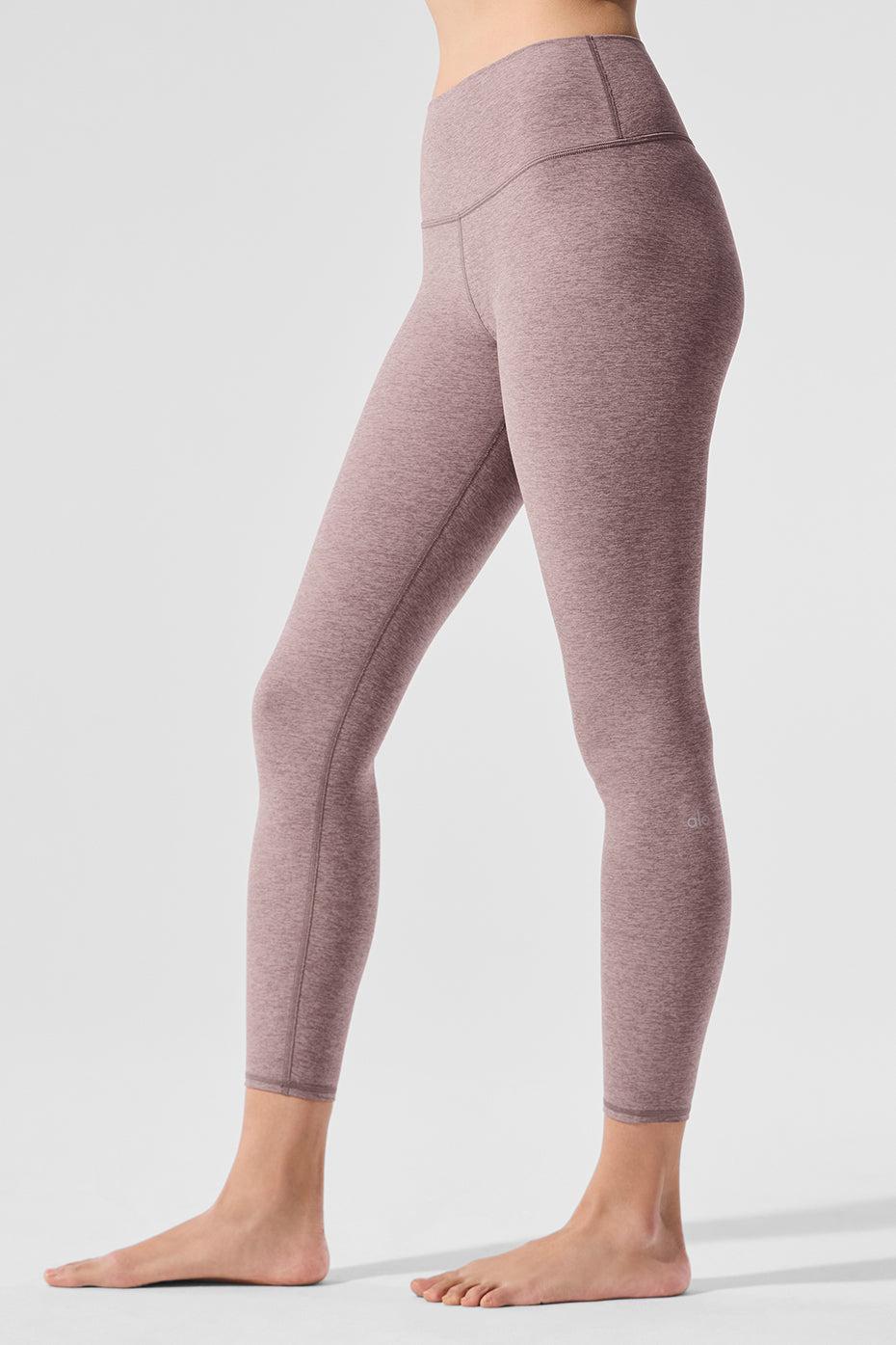 Alosoft High-Waist 7/8 Highlight Legging - Dark Pink Quartz Heather Female Product Image