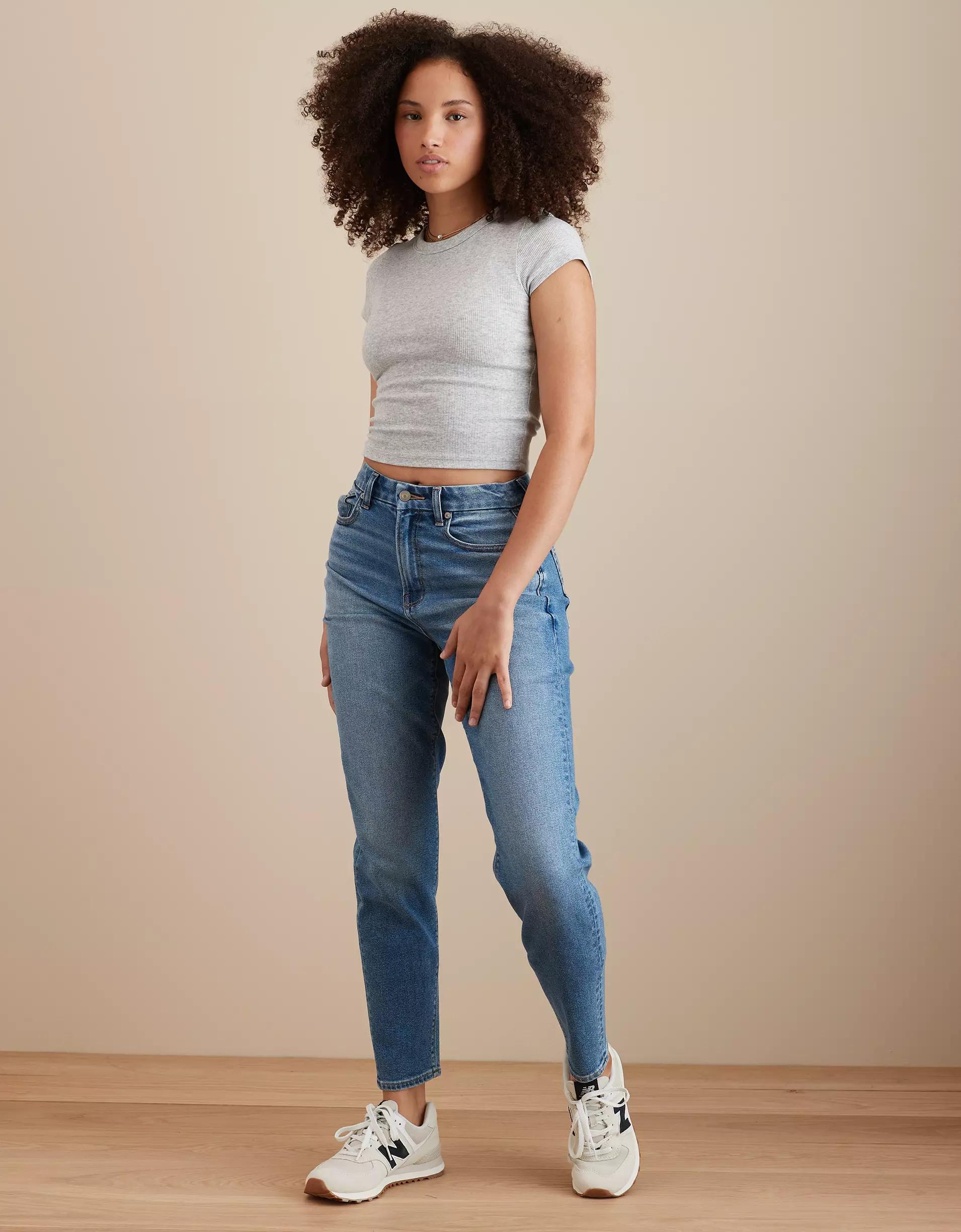 AE Stretch Curvy Mom Jean Product Image