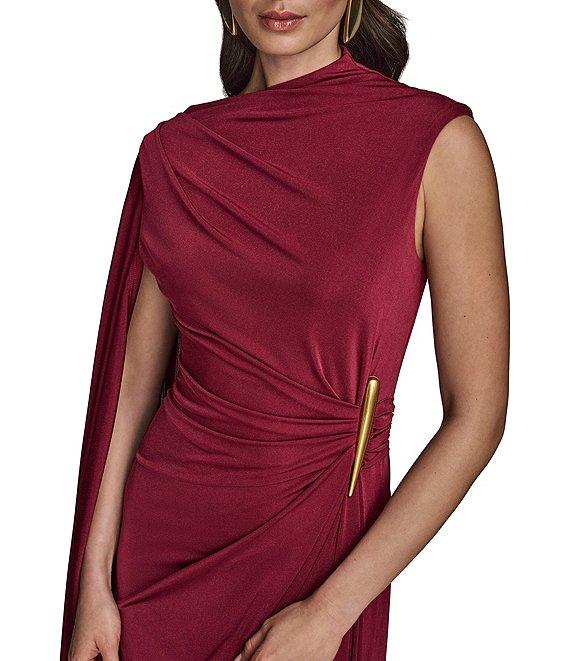 Donna Karan Mock Neck Knit Sheath Dress Product Image