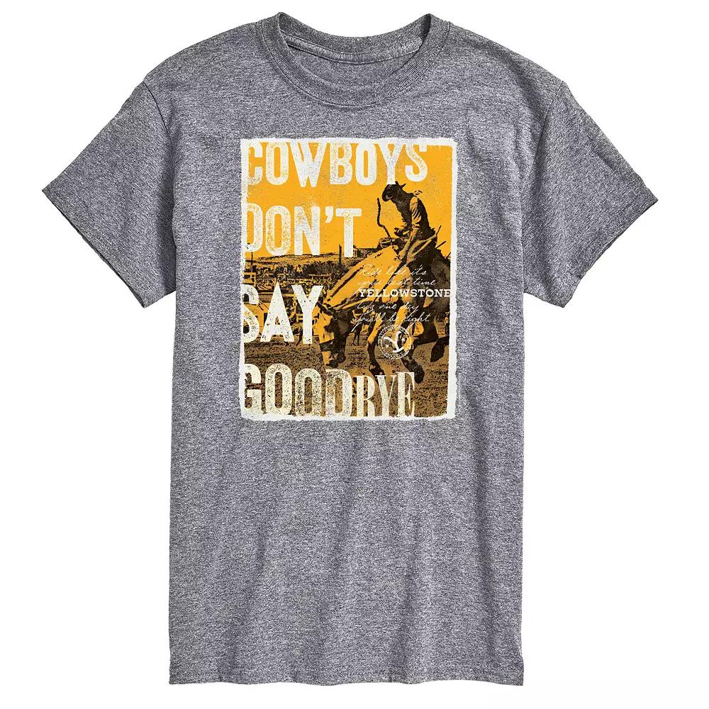 Big & Tall Yellowstone Cowboys Graphic Tee, Men's,  Product Image