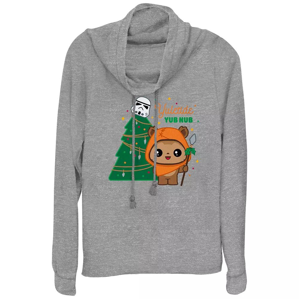 Women's Star Wars Yuletide Yub Nub Cowlneck Graphic Lightweight Long Sleeve,  Product Image