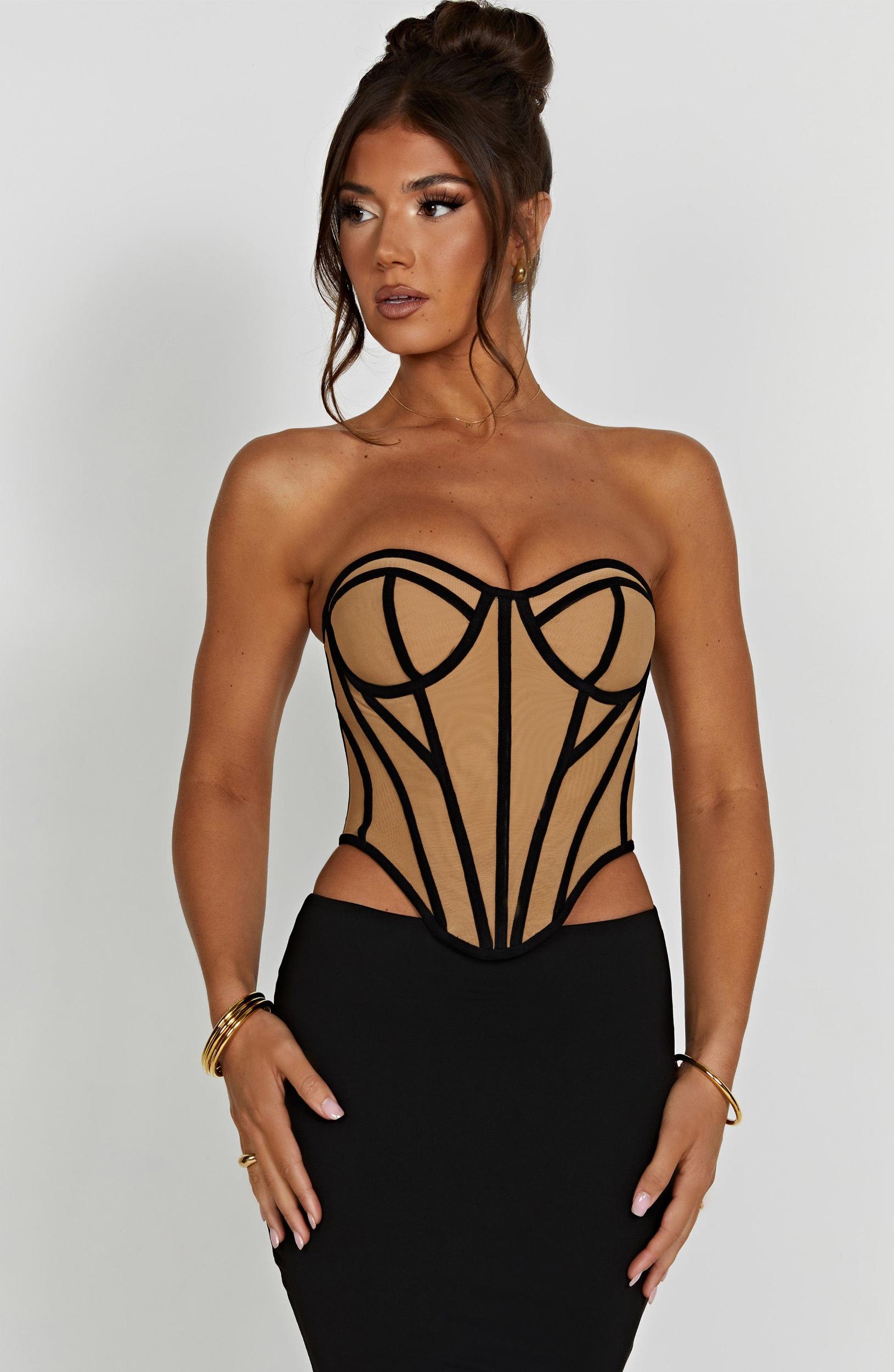 Santanna Corset - Ivory/Nude Product Image