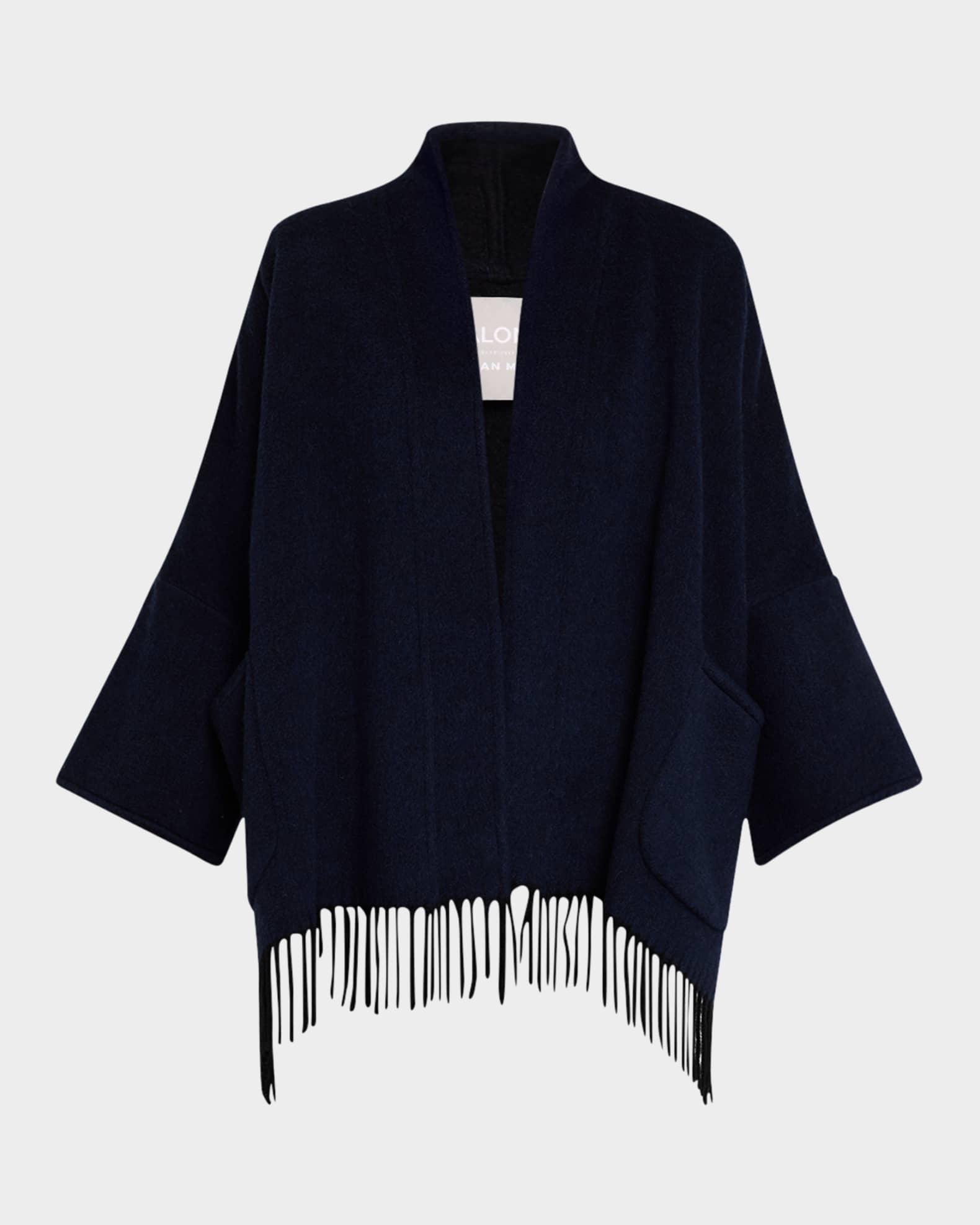 Cashmere Fringe Cape Product Image