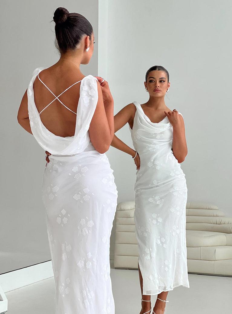 Contessa Maxi Dress White Product Image