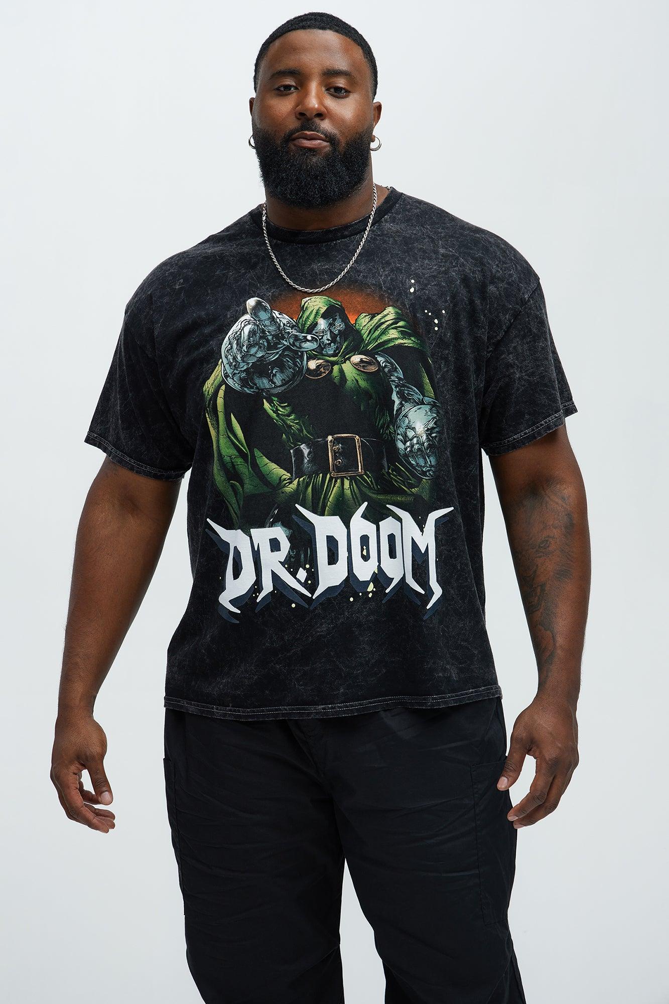 Marvel Dr. Doom Oversized Short Sleeve Tee - Black Wash Product Image