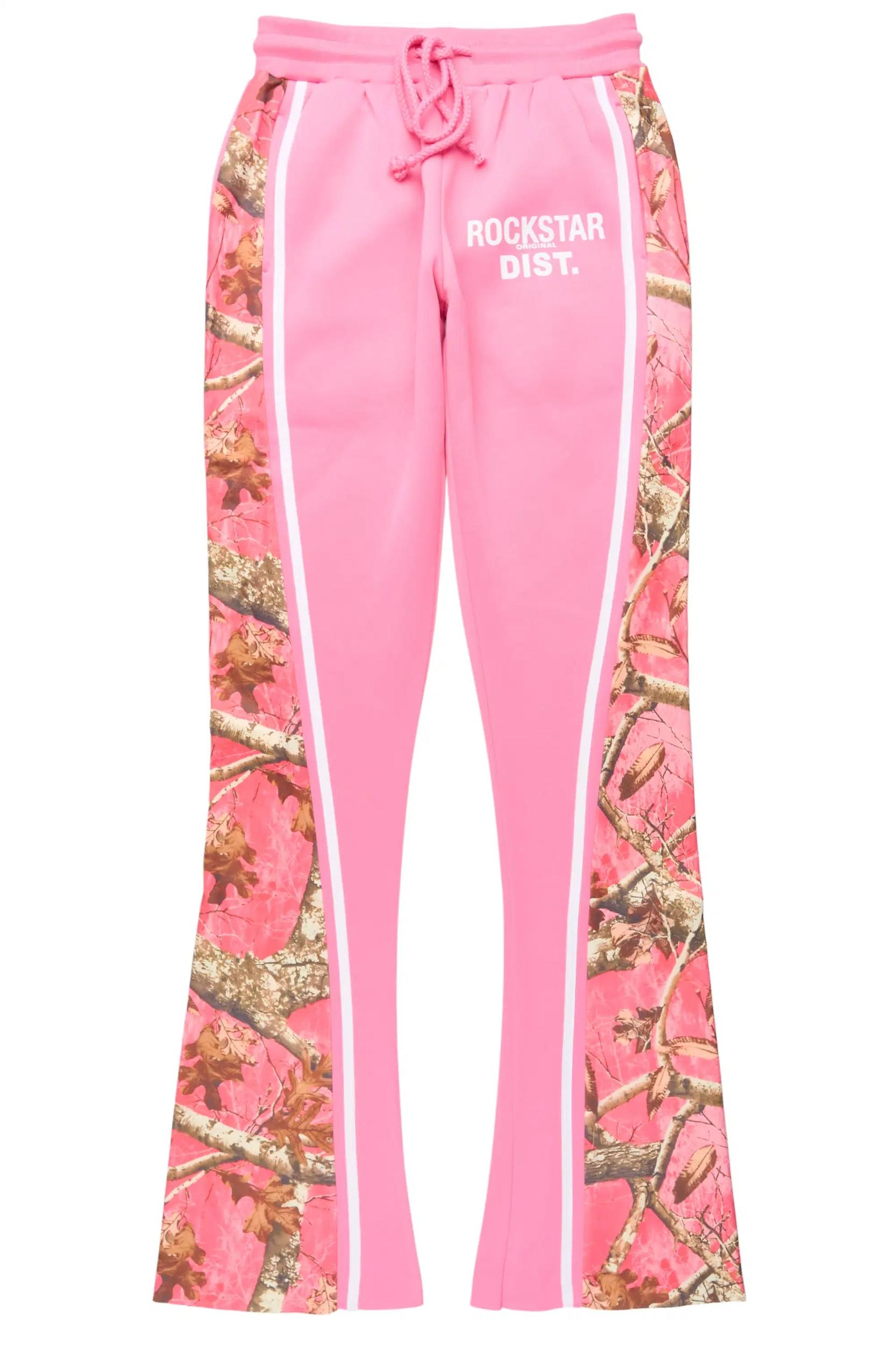 Soana Pink Stacked Track Pant Female Product Image