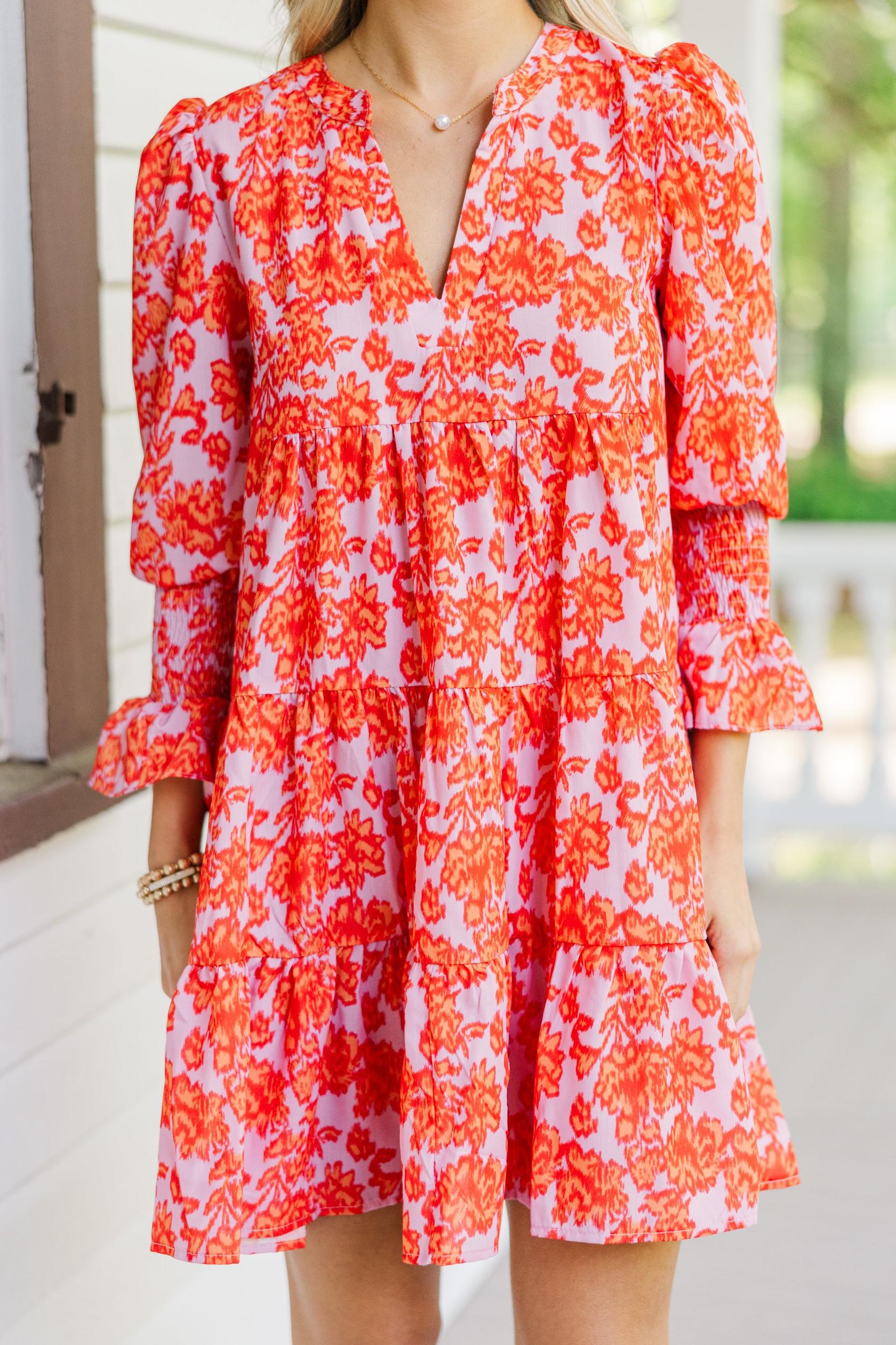 In Your Happy Place Lavender Abstract Dress Female Product Image