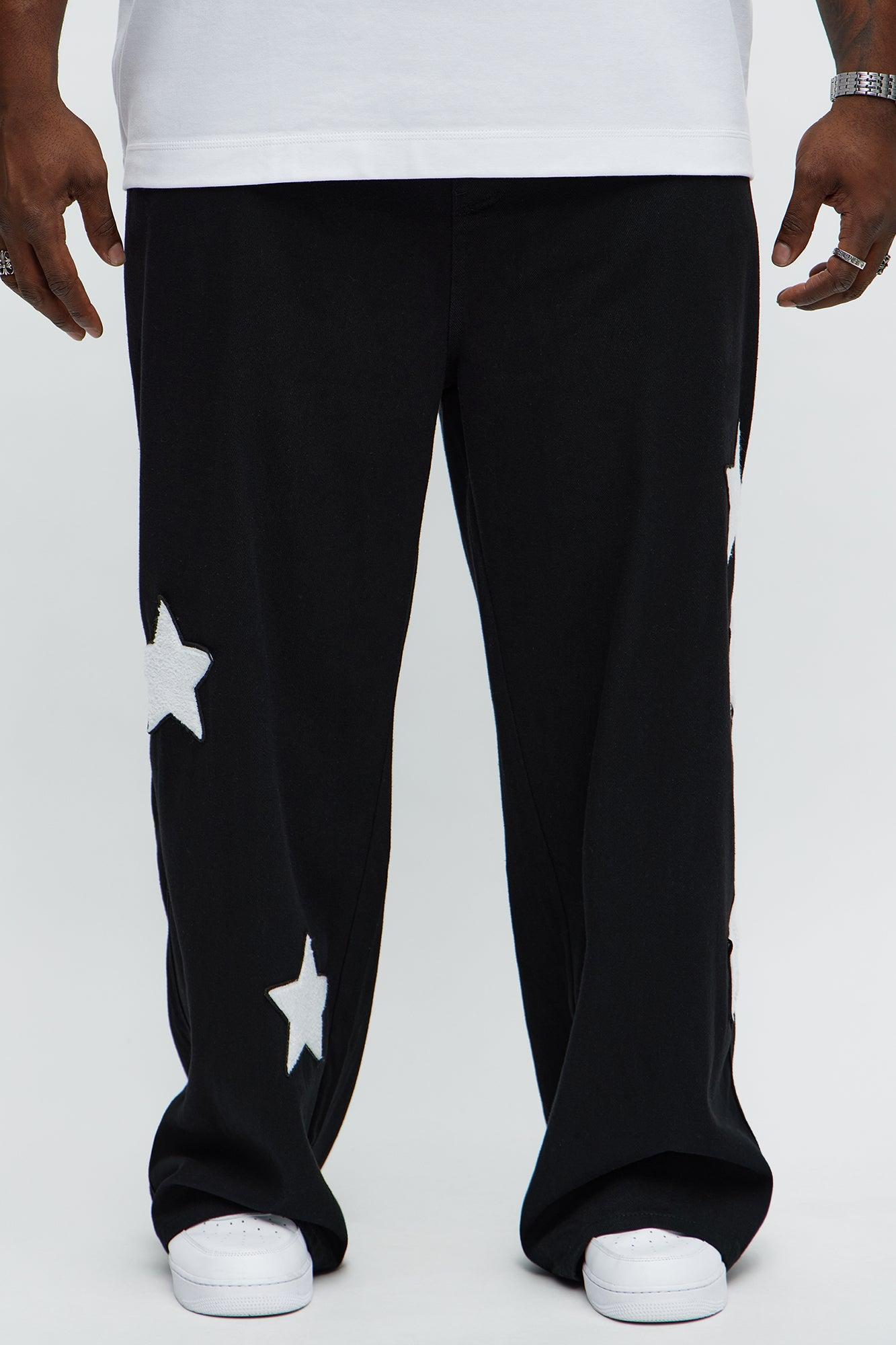 I'm A Star Baggy Jeans - Black Male Product Image