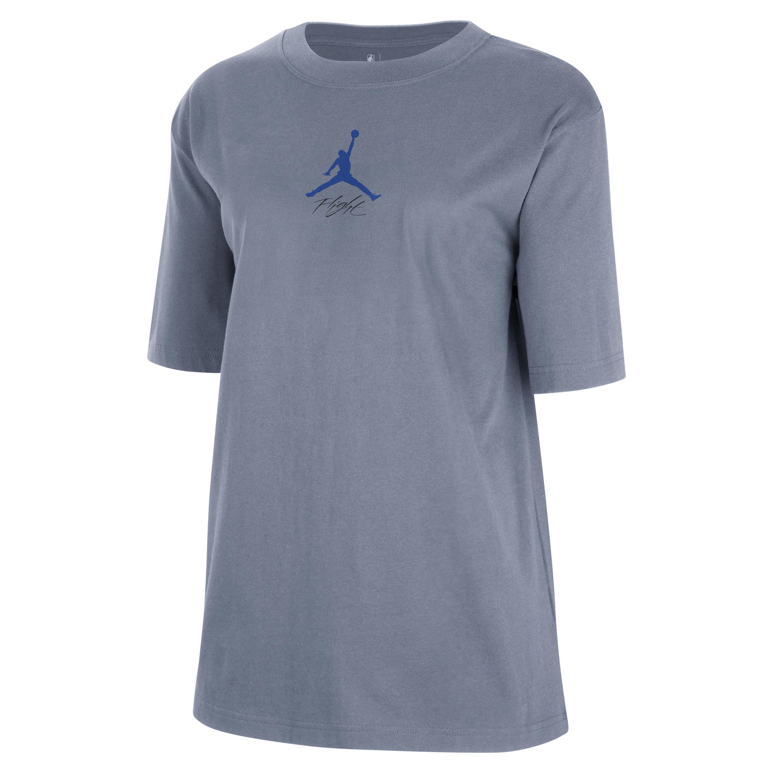 Nike Womens Boston Celtics Courtside Statement Edition Jordan NBA T-Shirt | HQ0704-386 Product Image