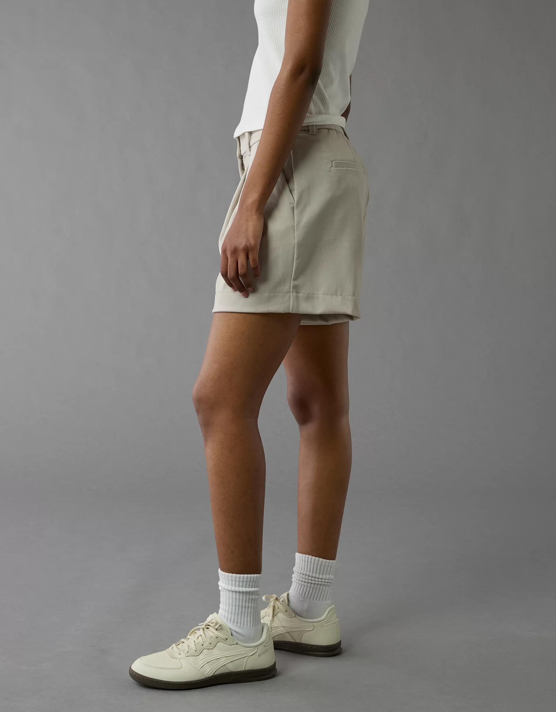 AE 6" Stretch High-Waisted Pleated Trouser Short Product Image