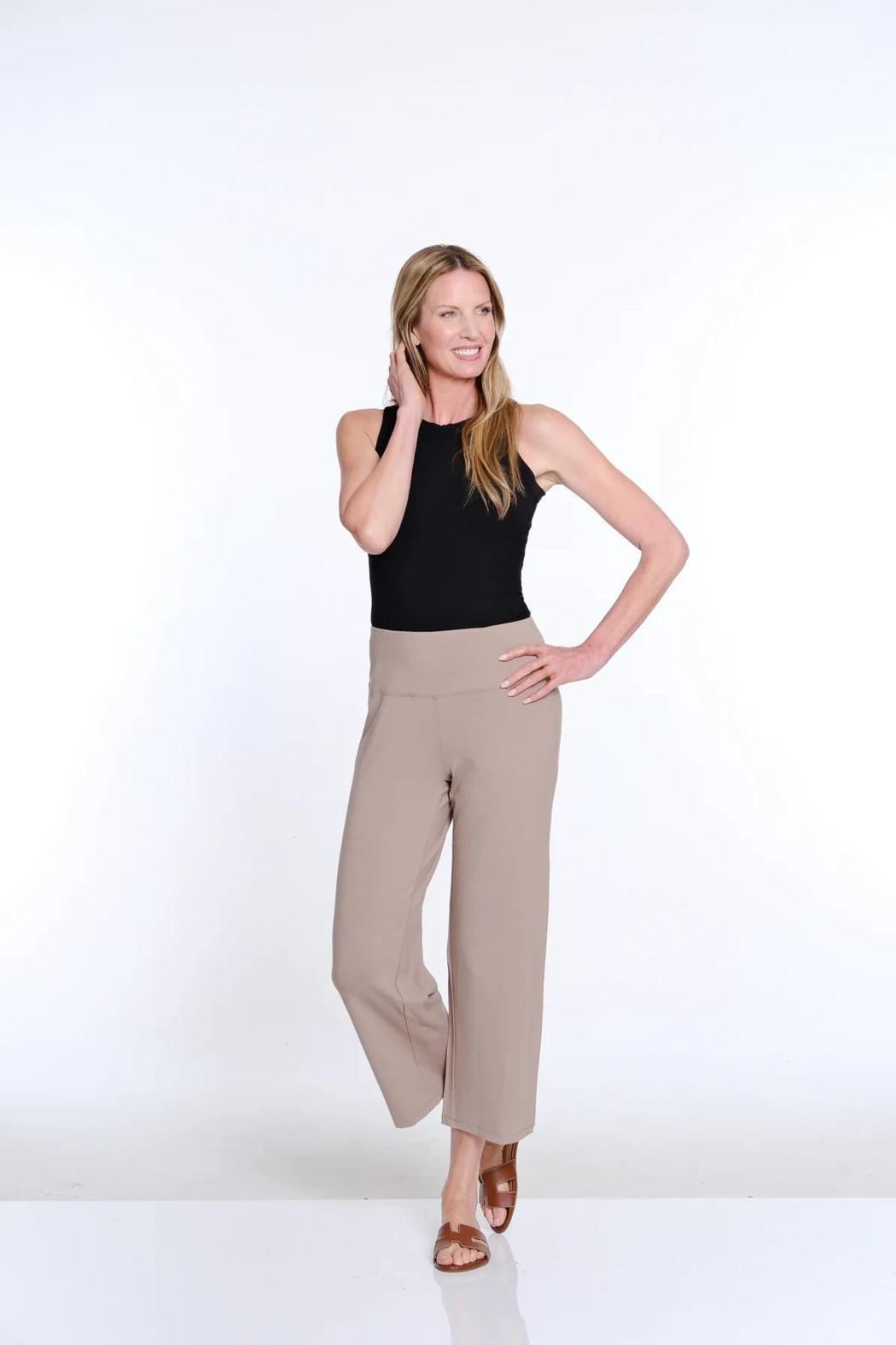 Wide Leg Knit Crop Pant Product Image