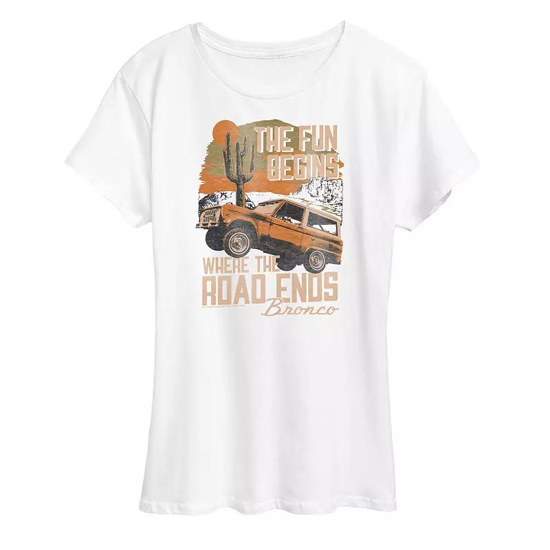 Womens Ford Bronco Fun Graphic Tee Product Image