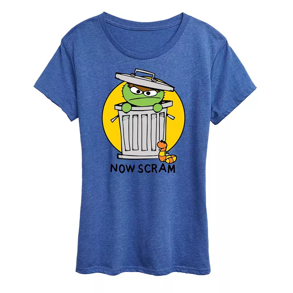 Women's Sesame Street Doodle Oscar Graphic Tee,  Product Image