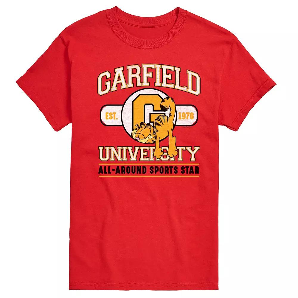 Men's Garfield University Sports Star Graphic Tee,  Product Image