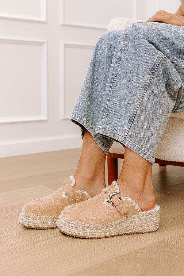 The Amelia Faux Suede Espadrille Wedge Product Image