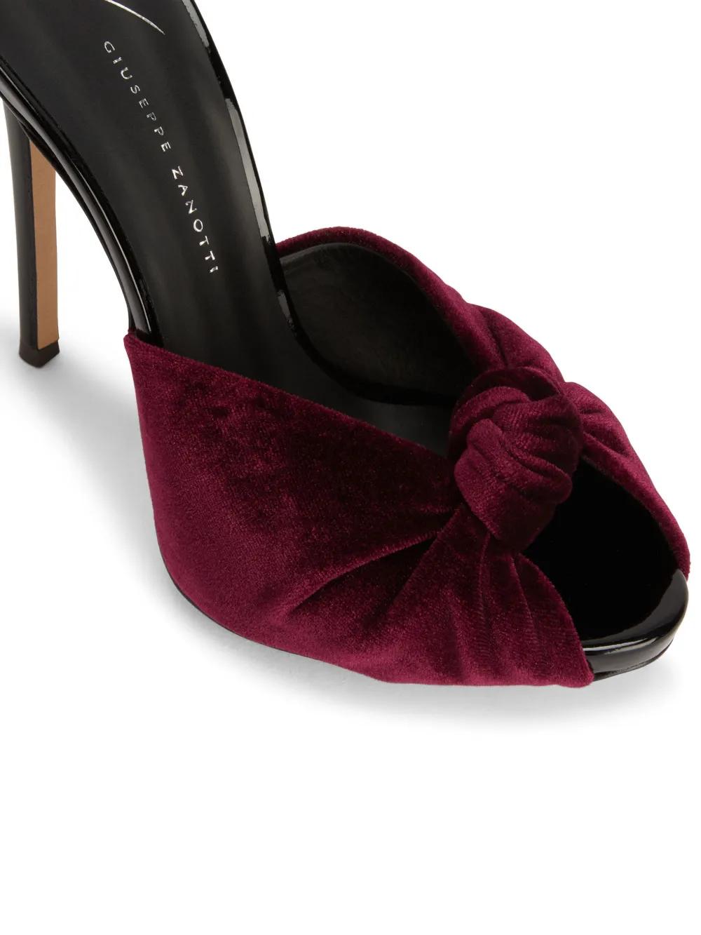 Bridget 120mm velvet pumps Product Image