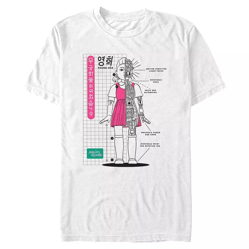 Men's Squid Game The Doll Diagram Graphic Tee,  Product Image
