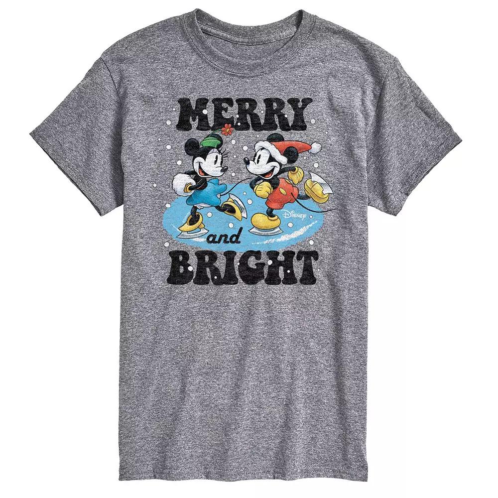 Disney's Big & Tall Merry And Bright Graphic Tee, Men's,  Product Image