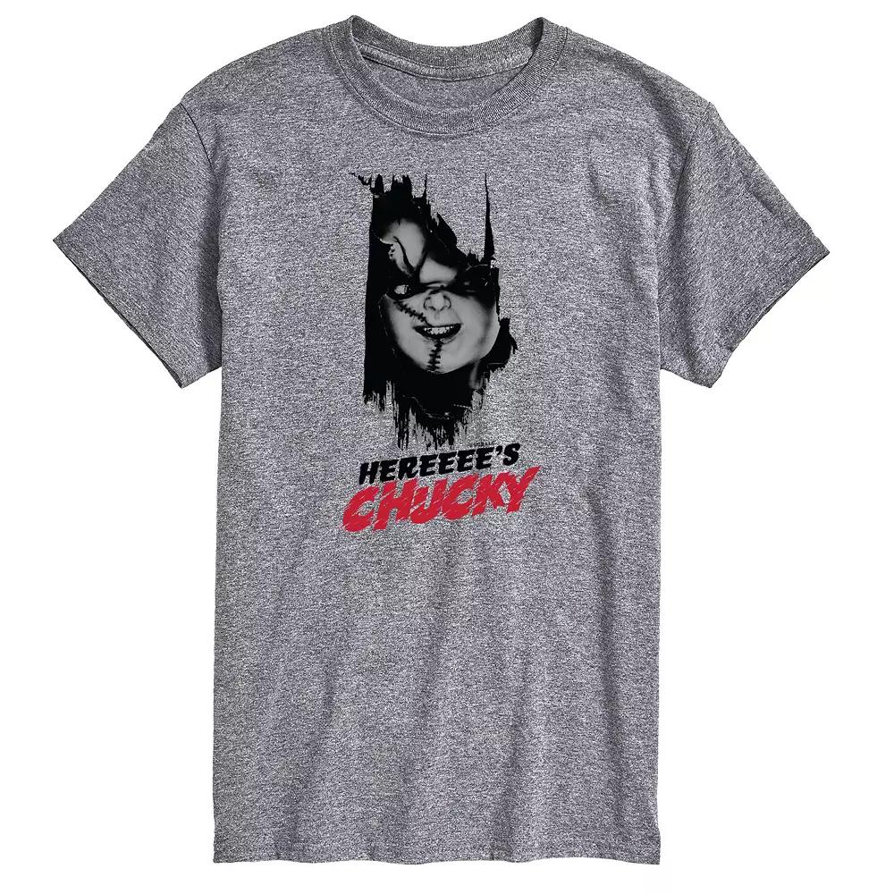 Big & Tall Chucky Heres Chucky Graphic Tee, Men's,  Product Image