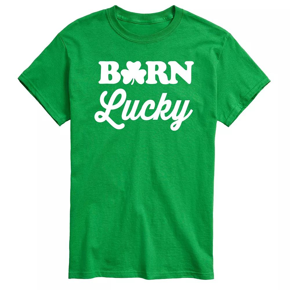 Men's Born Lucky Tee,  Product Image