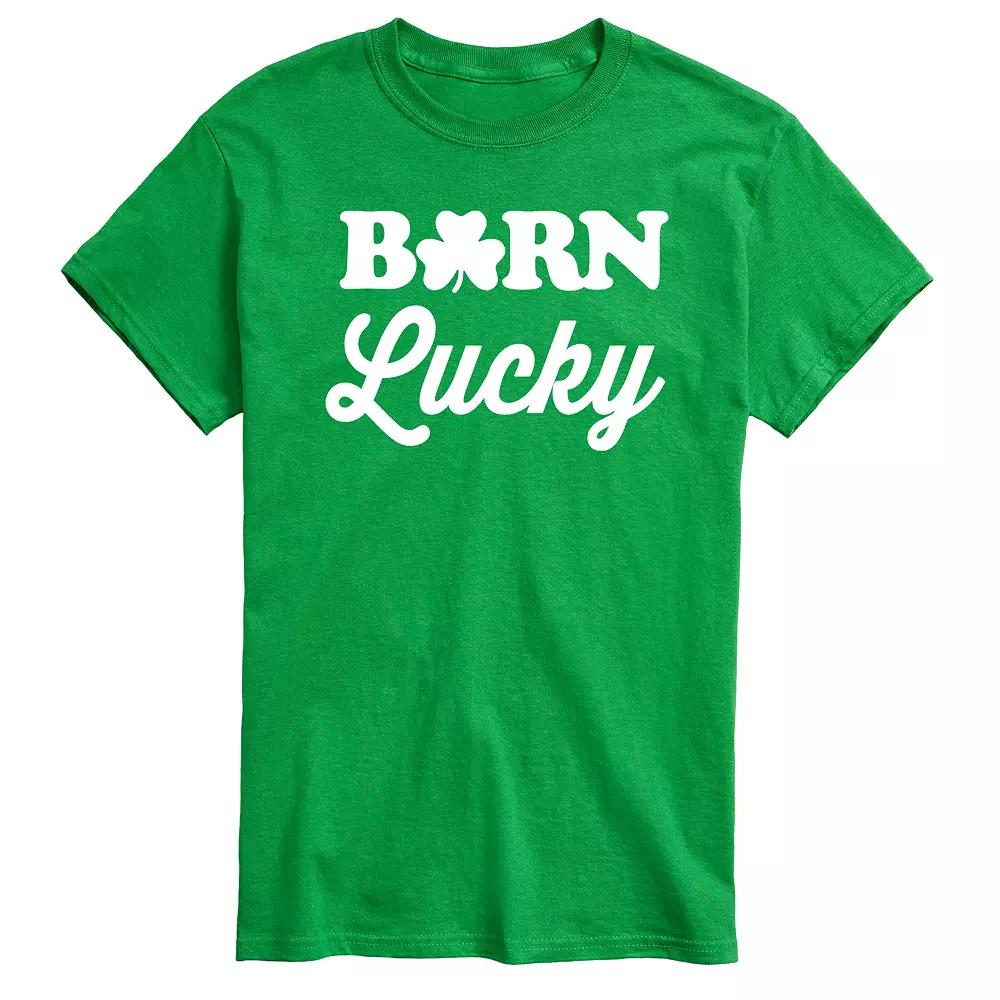 Men's Born Lucky Tee,  Product Image
