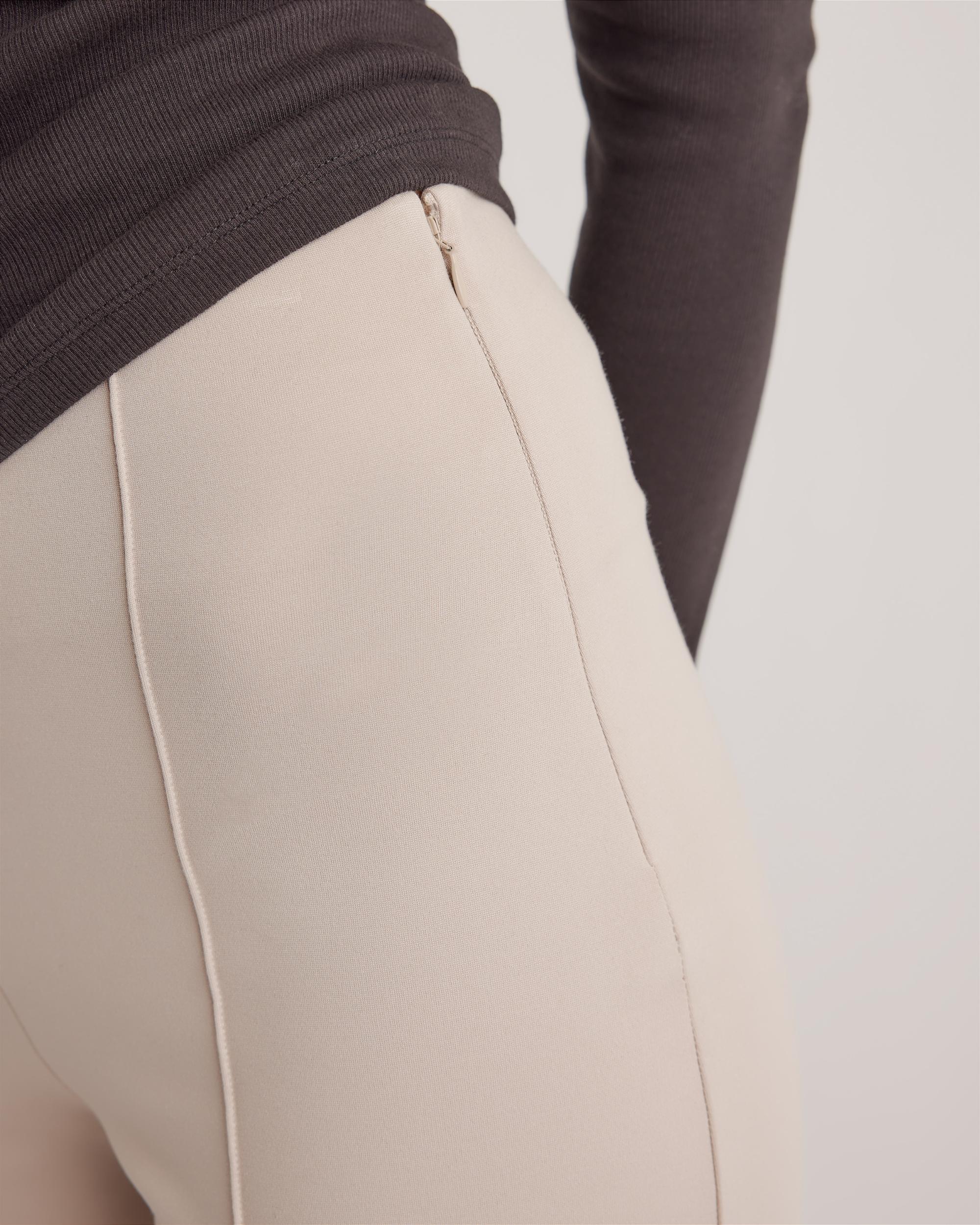 Quince | Women's Ultra-Stretch Ponte Super Wide Leg Ankle Pants Rayon Product Image