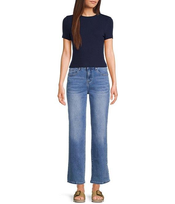 Sadie & Sage Knit Short Sleeve Fitted Top Product Image