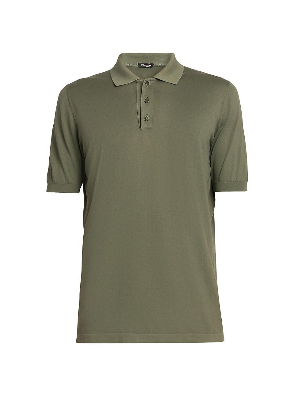 Mens Basic Cotton Polo Shirt Product Image