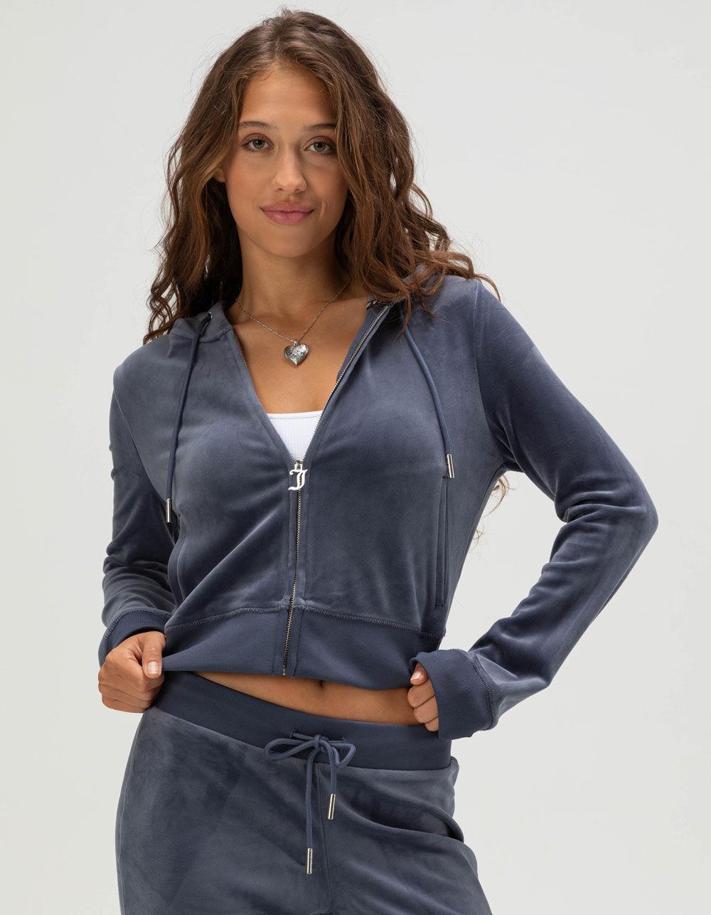 JUICY COUTURE OG Big Bling Womens Hoodie - INDIGO Product Image