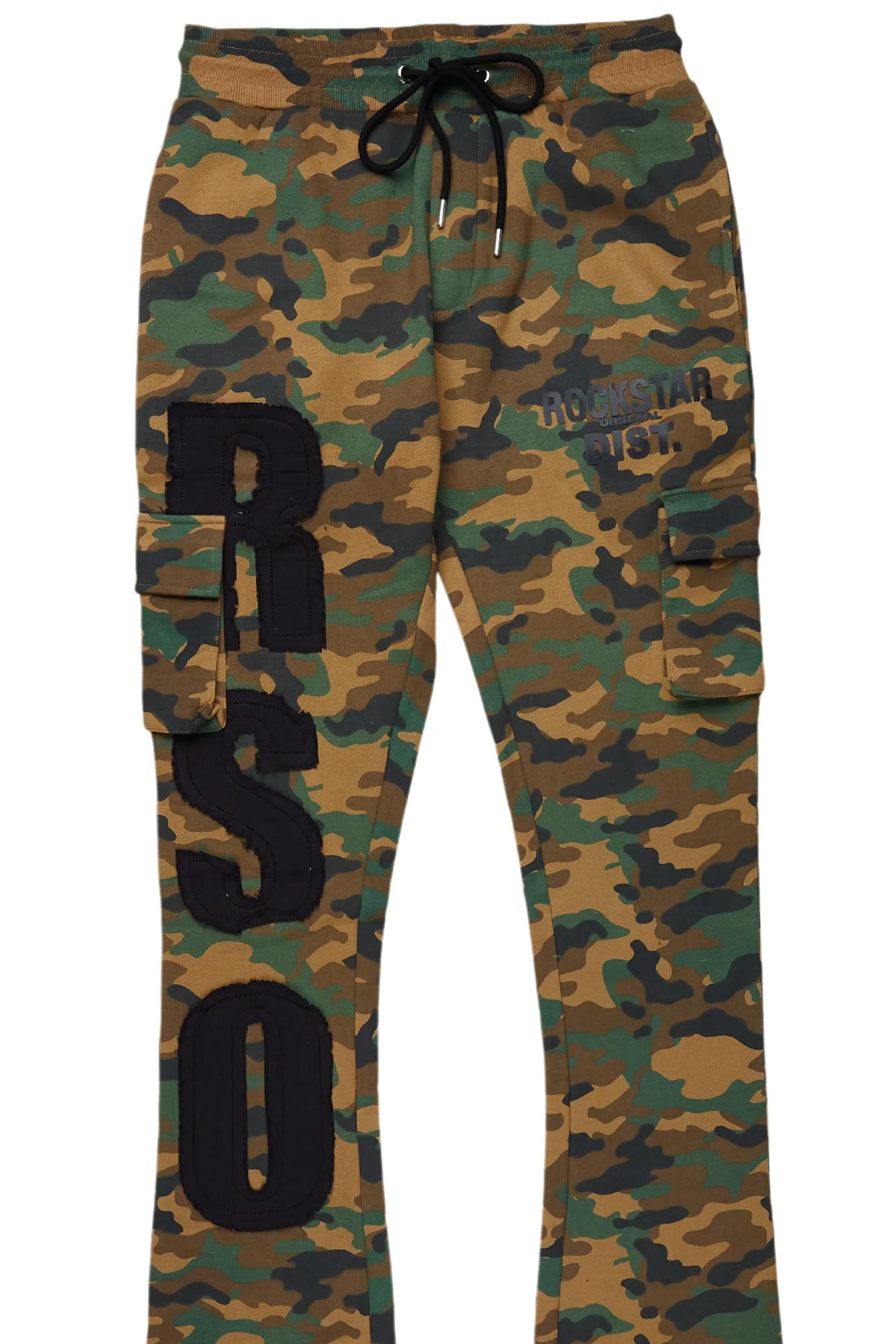Admir Faded Camo Stacked Flare Pant Male Product Image
