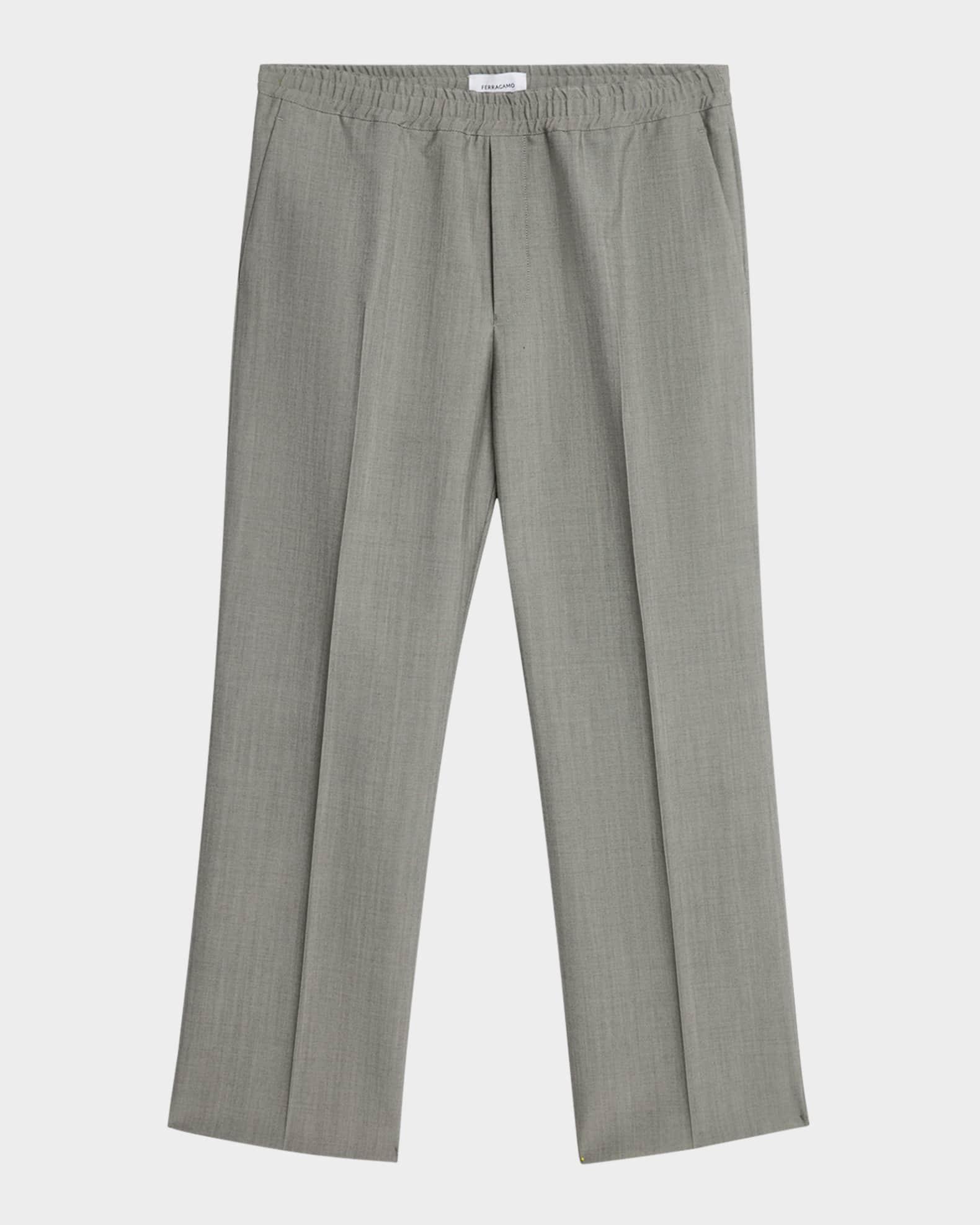 Men's Wool and Mohair Pull-On Trousers Product Image
