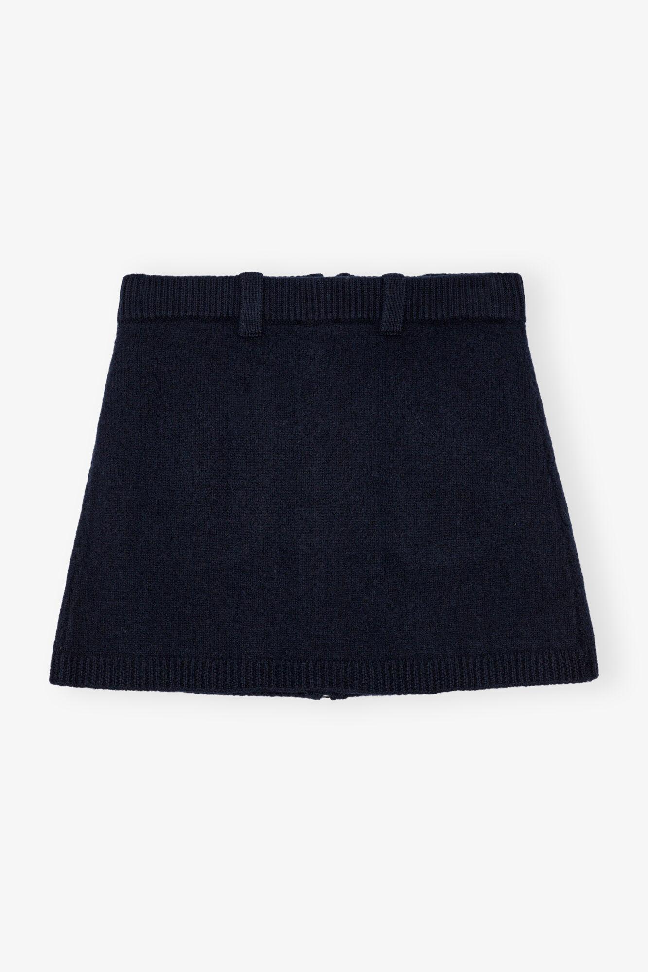 Dark Blue Mini Skirt Product Image