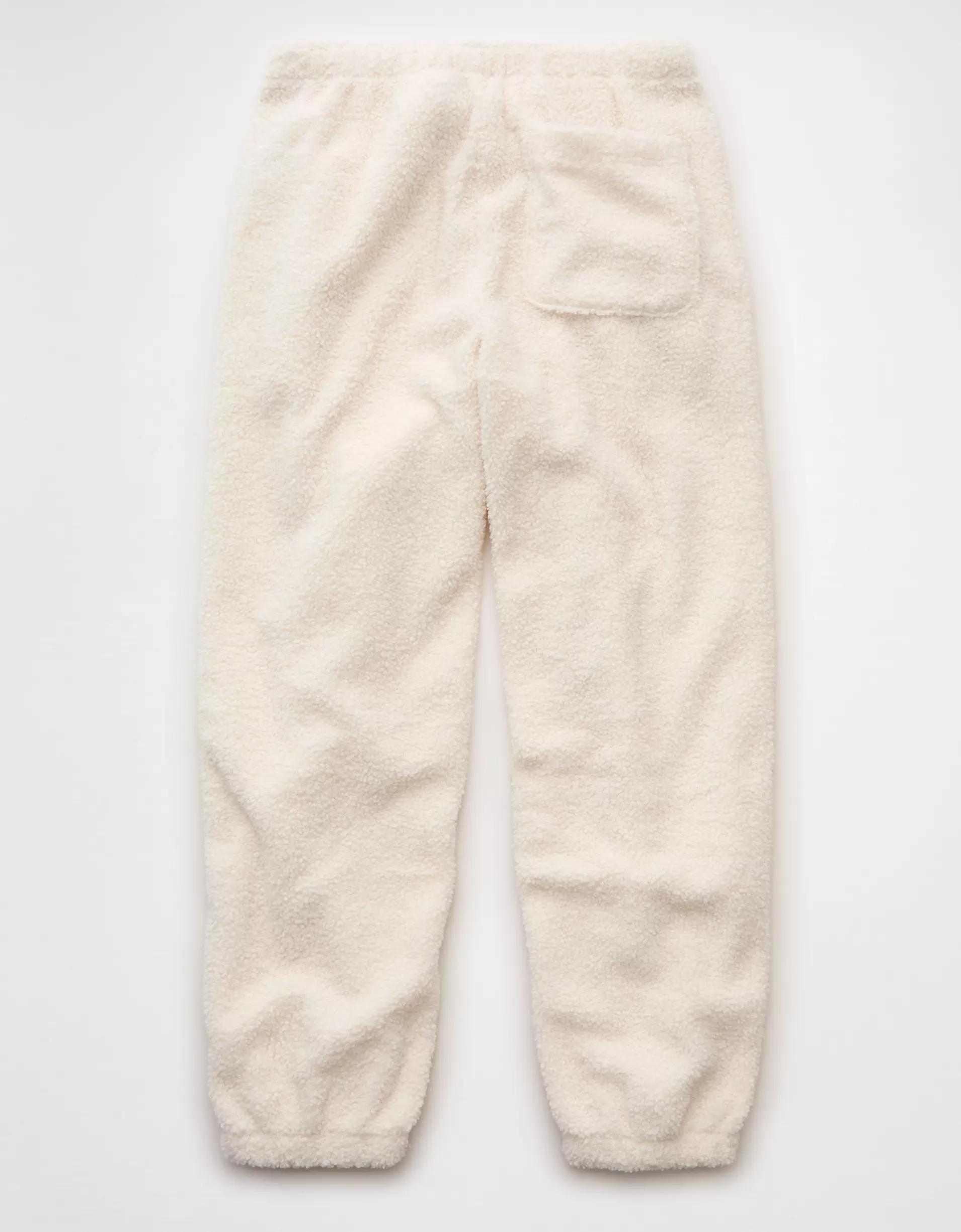 AE High-Waisted Sherpa Jogger Pant Product Image