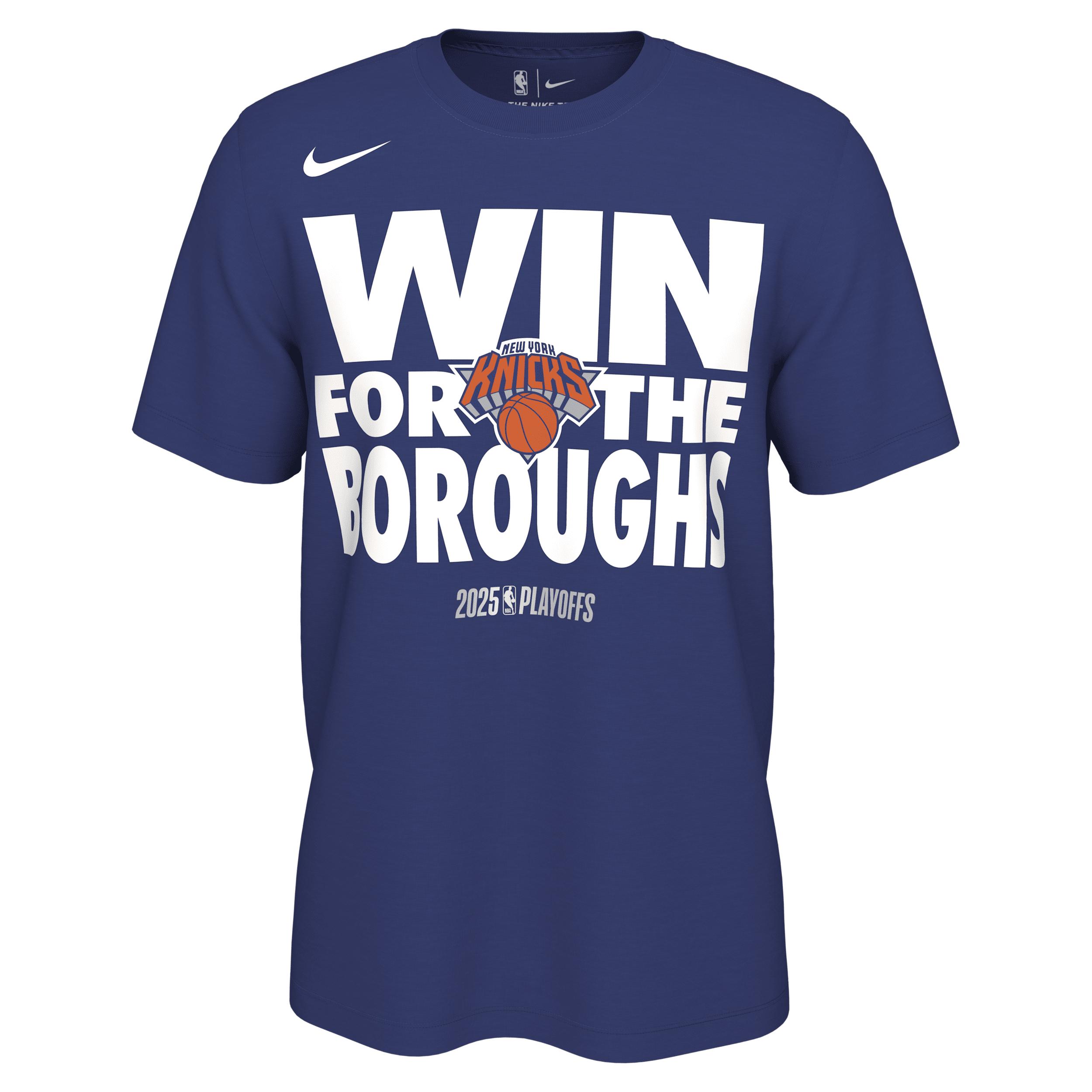 New York Knicks Playoff Mantra 2025 Nike Men's NBA T-Shirt Product Image