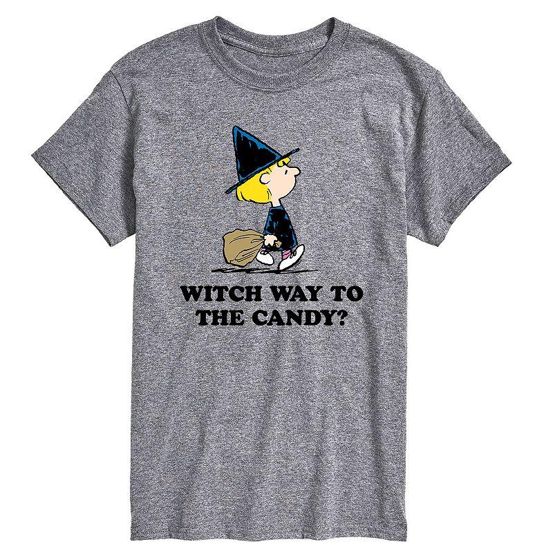 Men's Peanuts Witch Way Candy Tee,  Product Image