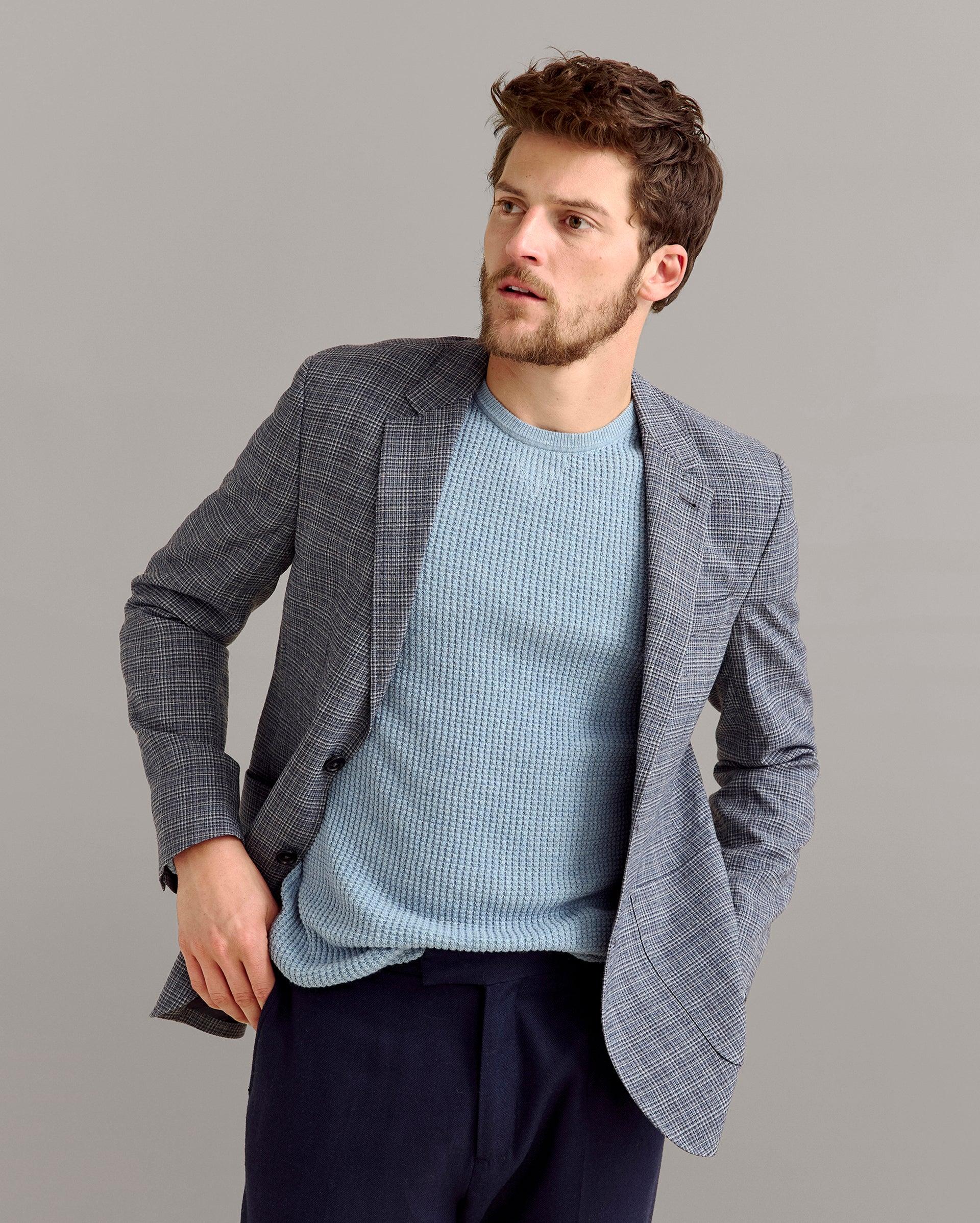 Micro-Plaid Walton Jacket -  Product Image