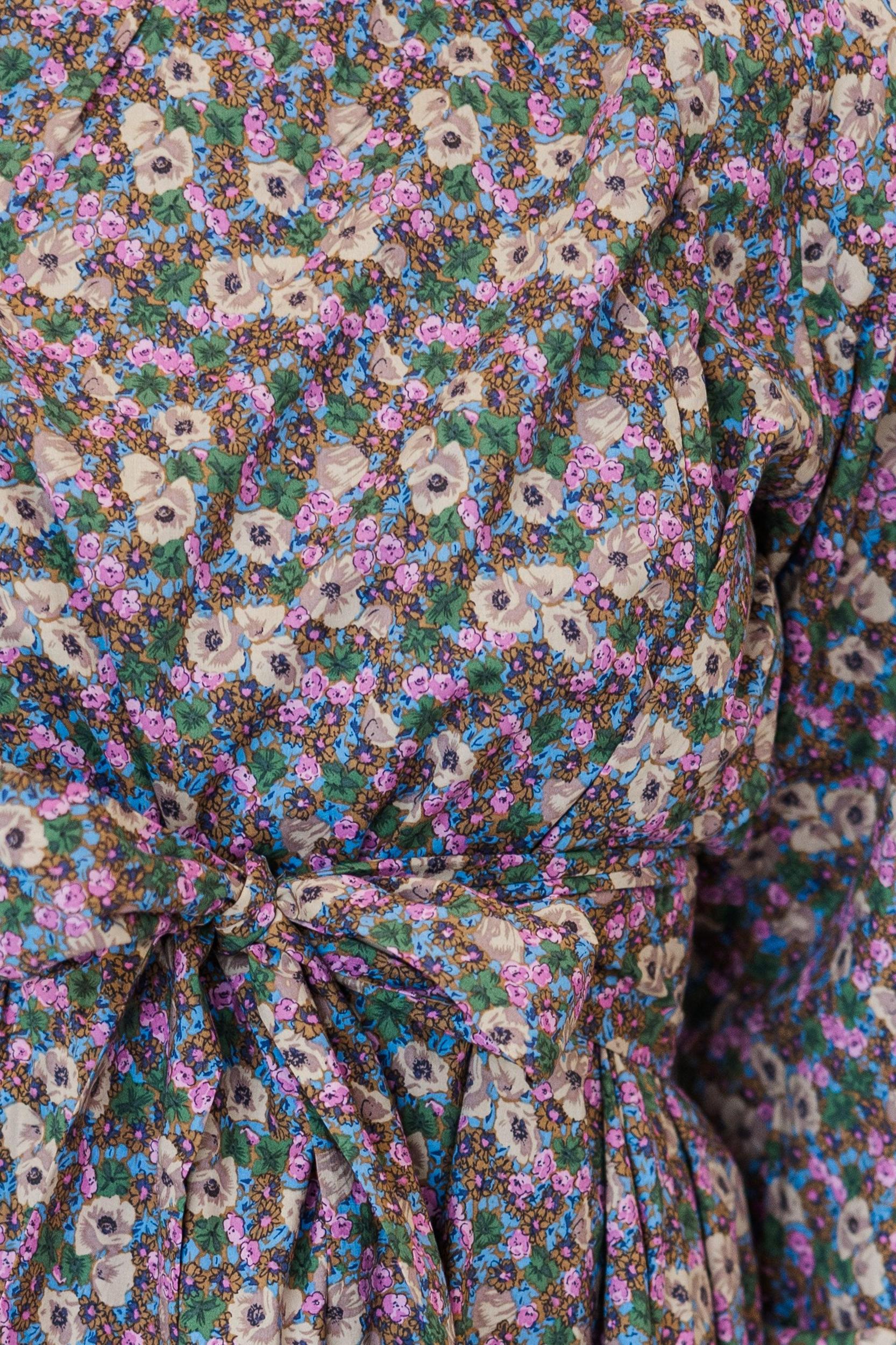 NURSING COLLECTION: In Your Love Olive Green Ditsy Floral Tied Waist Dress Female Product Image