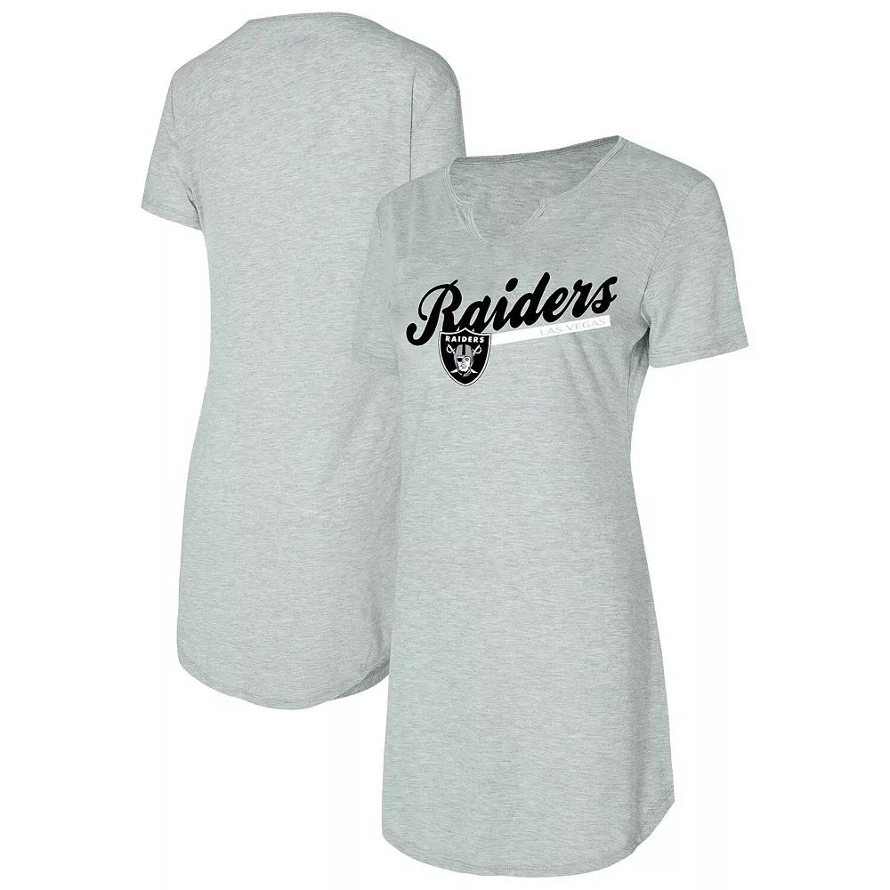 Women's Concepts Sport Gray Tennessee Titans Petition Knit Nightshirt,  Product Image