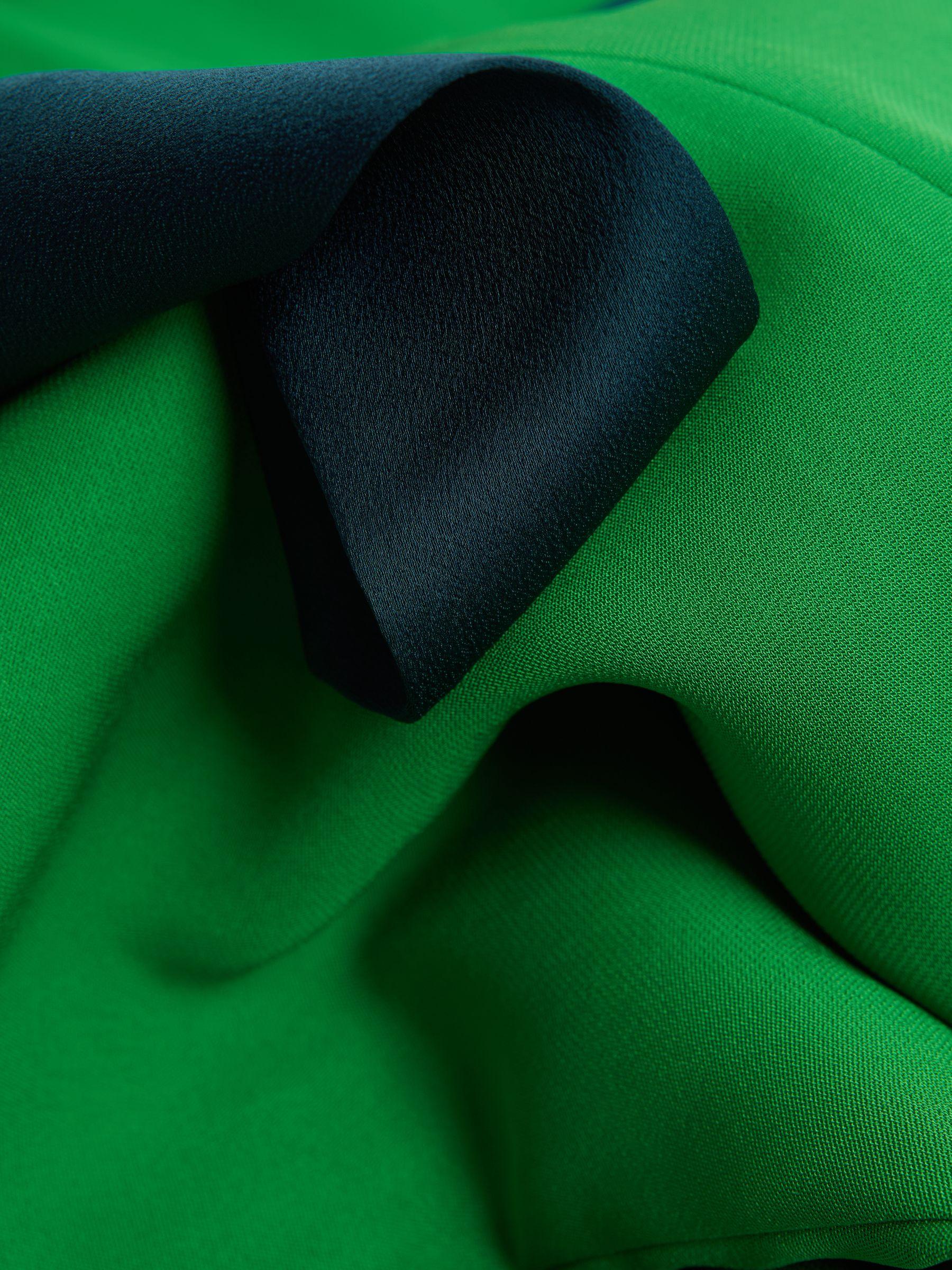 Florere Tie Neck Midi Dress in Bright Green Product Image